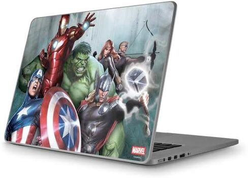 Skinit Decal Laptop Skin Compatible with MacBook Pro 13 (2009 & 2010) - Officially Licensed Marvel Avengers Assemble Design in Kuwait