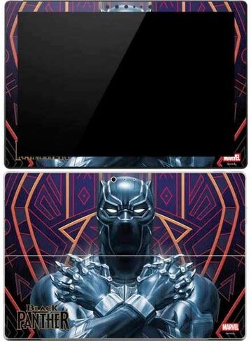 Skinit Skinit Decal Tablet Skiner مع Surface Pro 4 - Marvel Black Black Night Watch Design in Kuwait