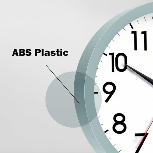 ساعة حائط AKCISOT، ساعات حائط صغيرة حديثة تعمل بالبطارية 8 بوصة، صامتة غير موقوتة كلاسيكية تناظرية للمكتب، المنزل، الحمام، المطبخ، غرفة النوم، المدرسة (أسود) in Kuwait