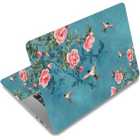 SUPERDANT Flower and Bird Laptop Skin Birds and Branches Laptop Sticker PVC Computer Stickers Dustproof Waterproof Art Decal Protector 12" 13" 13.3" 14" 15" 15.4" 15.6" Notebook Art Decal