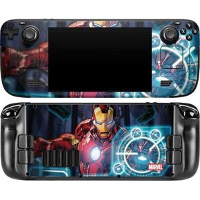 Skinit Skinit Gaming Gaming Skin متوافق مع كمبيوتر ألعاب Steam Deck المحمولة - Marvel Iron Man Design Respulsor Design