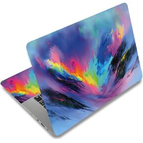 SUPERDANT Colorful Snow-Covered Mountains Laptop Skin Laptop Sticker PVC Computer Stickers Dustproof Waterproof Art Decal Protector 12" 13" 13.3" 14" 15" 15.4" 15.6" Notebook Art Decal Protector