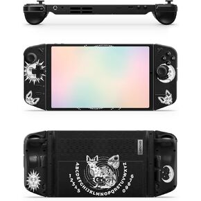 ZOOMHITSKINS Gaming Skin Compatible with Lenovo Legion Skin, Ouija Board Fox Black White, 3M Vinyl Decal Sticker Wrap, Made in The USA