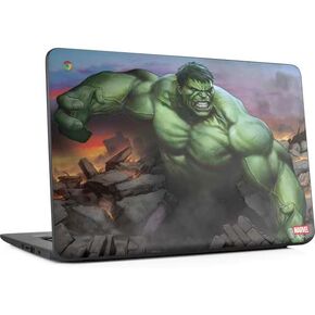 Skinit Skinit Lastop Skin Accompated مع Chromebook 14 G5 - Marvel Hulk Green Goliath Design