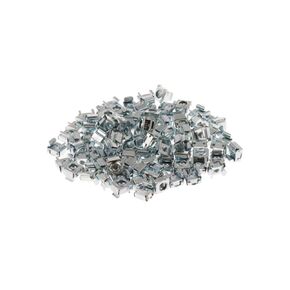 Rack Mount Cage Nuts, 10-32 Threads, for IT, Computer, Networking Racks & Cabinets, (Pack of 100)
