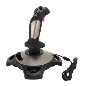 Zopsc Computer Joystick, Wired Stick Simulator Control Joystick with Vibration Function, Throttle Control for PC, Laptop, 7 8 10 11, 4 Axes