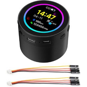 Waveshare ESP32-S3 1.85inch Round LCD Development Board, 360×360, Supports Wi-Fi & Bluetooth BLE 5, AI Speech, Smart Speaker Box, ESP32 with Display, with Speaker Box