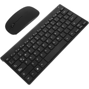 NUOBESTY 1Set Keyboard and Mouse for Laptop Elegant Design Durable Material for Office and Work Use Cordless Keyboard with Reliable Mouse