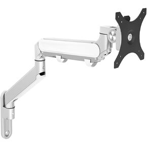 OZ-1W Aluminum Height Adjustable Wall Mount 17-32 Inch LCD LED Monitor Holder Flexi Gas Strut Monitor Mount Bracket(Dark Gray)