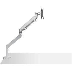 OZ-1 Aluminum Height Adjustable 17-32 Inch Monitor Holder Desk Stand Single Arm Gas Spring Monitor Mount Bracket(Silver Grey)