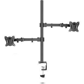 400mm DL-T902-240 Desktop Stand Full Motion 360 Degree Steel Monitor Holder 10"-27" Clamp Base Monitor Mount Arm Load 12kg(Separate arm clamp)