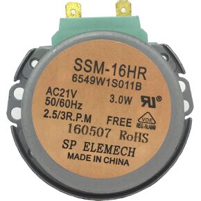SSM-16HR GM-16-2F302 Microwave Oven Turntable Carousel Synchronous Motor AC21V 2.5/3 RPM