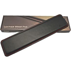 Ducky TKL Leather Wrist Rest with Red Stitching
