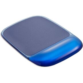 STAPLES 811891 Gel Mouse Pad/Wrist Rest Combo Blue Crystal (18259)