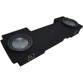 Harmony Audio R124 Dual 12" Sub Box Enclosure Compatible with 2002-2013 Cadillac Escalade EXT Underseat