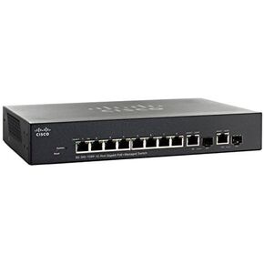 Cisco SG300-10PP-K9-NA 10-Port Gigabit PoE+ Managed Switch (Renewed)