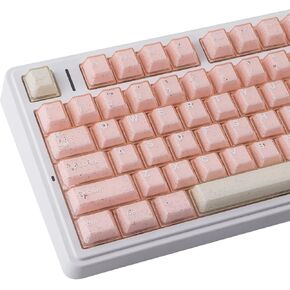 Sunzit Green Keycaps,166 Keys PBT Custom Translucent Keycaps,Cherry Profile Crystal Jelly Keycap Set,Cute Shine Through Keyboard Key caps for Mechanical Keyboards