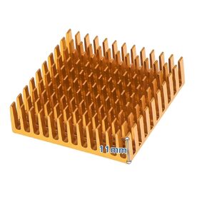 40X40X11Mm Gold 10Pc | 10Pcs Aluminum Radiator Ic Heat Sink Slotting Heatsink for Electronic Chip Cool Pads 22X22X10/28X28X6/28X28X20/40X40X11Mm New 2026 High for Reliable Electronic Component