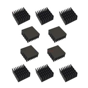 10Pcs/Lot Heatsink 20 X 20 X 10Mm (0.8" X 0.8" X 0.4") Aluminum Cooler Radiator for/CPU/Ic Chips