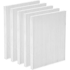 Aluminum Heat Sink, for Routers, CPUs, Amplifiers, Slotted Fine Teeth, 100x80x7MM, Heat Dissipating Parts