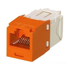 Panduit MINI-COM TX6 Plus - Modular insert - orange - 1 port