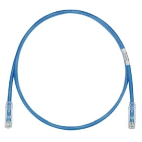 Panduit UTPSP3BUY Category-6 8-Conductor Strain Relief Clear Boot Patch Cord, 3-Feet, Blue