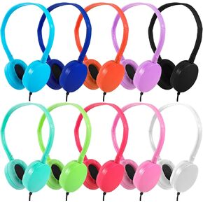 CN-Outlet Classroom Headphones Bulk 10 Pack for School Kids Students Children Toddler Boys Girls Teen and Adult(10 Color) in Saudi Arabia