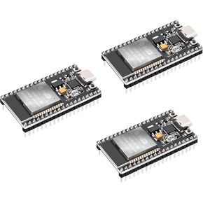 3PCS ESP Development Board, LUIRSAY ESP DevKit with 2.4GHz WiFi + Bluetooth Dual Core, CP2102 Chip, ESP USB-C Port, Support AP/STA/AP+STA, for Arduino IDE (38Pin)