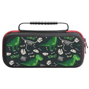 FunnyStar Rex And Dino Bones Roar Printed Carrying Case Storage Bag For Nintendo Switch Lite & Accessories Travel Portable, One size, FunnyStar