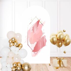 6.6FT Arch Backdrop Cover Picture Rose Wedding Arch Cover Spandex Fitted Stretchy Backdrop Stand Covers for Wedding Birthday Party Decoration
