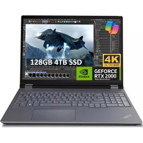 Lenovo ThinkPad P16 Gen 2 16" 4K UHD (3840 x 2400) Mobile Workstation (Intel 20-Core i7-14700HX, 64GB DDR5, 2TB SSD, NVIDIA RTX 2000 Ada) Laptop for Engineer, Designer, Architect, Win 11 Pro