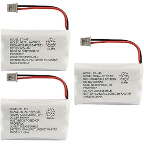 Kastar 2-Pack Battery Ni-MH 3.6V 800mAh Replacement for Hi Capacity B7018, Interstate TEL0375, Lenmar CBC446 CBC-446, GE TL96402 TL26402 TL86402, GP GP80AAALH3BMX, Motorola OJO PVP1000