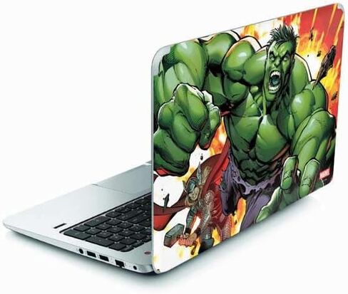 Skinit Decal Laptop Skin Compatible with Envy TouchSmart 15.6in - Officially Licensed Marvel Enraged Hulk Design in Kuwait