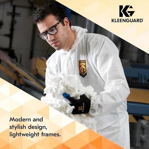 نظارات أمان KleenGuard™ V30 Maverick™ (49311)، مع طلاء مضاد للضباب من KleenVision™، عدسات دخانية، إطار أسود، نظارة شمسية للجنسين للرجال والنساء (الكمية 12) in Kuwait