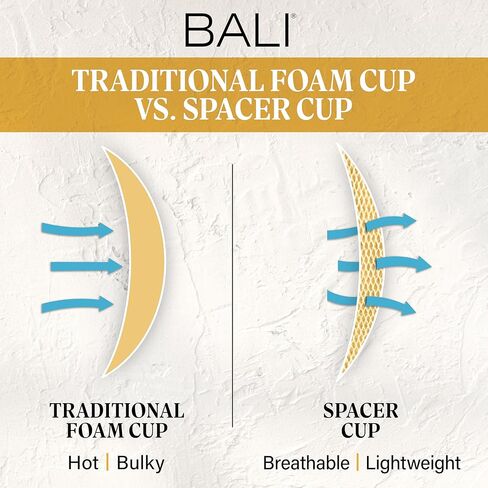 Bali Women's Underwire, One Smooth U Ultra Light T-Shirt, Convertible Bra, Wisteria Blue in Saudi Arabia