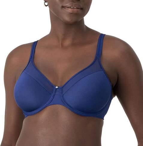 Bali Women's Underwire, One Smooth U Ultra Light T-Shirt, Convertible Bra, Wisteria Blue in Saudi Arabia
