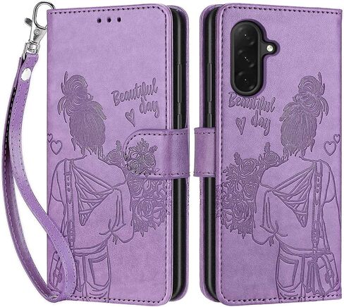 for Samsung Galaxy A26 5G Wallet case，Flip Folio Cover with Stand Feature for Women Men，PU Leather Phone Case Fit for Samsung Galaxy A26 5G [Blue-Butterfly] in Kuwait