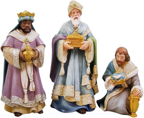 Avalon Gallery Nativity Sets for Christmas - Indoor Bethlehem Nights Nativity Scene, 4-Piece, Shepherd with Animals in Saudi Arabia