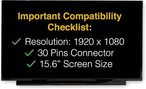 شاشة استبدال لـ HP 255 G9 30 Pins FHD 1920x1080 LCD LED عرض مع أدوات وشريط in Kuwait