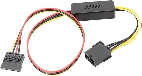 كبل القرص الصلب بطاقة الرسومات GPU PCIE 8Pin أنثى إلى 1 2 3 4 محرك أقراص ثابتة SATA 18AWG كابل إمدادات الطاقة 12V إلى كابلات IDE (SATA 1 T 2) in Kuwait