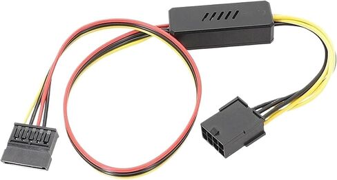 كبل القرص الصلب بطاقة الرسومات GPU PCIE 8Pin أنثى إلى 1 2 3 4 محرك أقراص ثابتة SATA 18AWG كابل إمدادات الطاقة 12V إلى كابلات IDE (SATA 1 T 2) in Kuwait