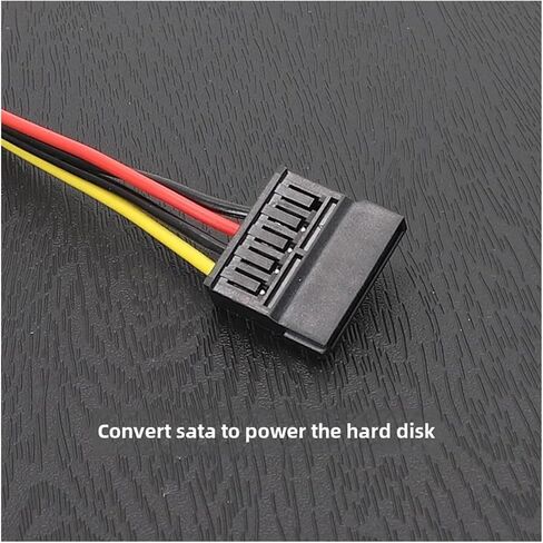 كبل القرص الصلب بطاقة الرسومات GPU PCIE 8Pin أنثى إلى 1 2 3 4 محرك أقراص ثابتة SATA 18AWG كابل إمدادات الطاقة 12V إلى كابلات IDE (SATA 1 T 2) in Kuwait