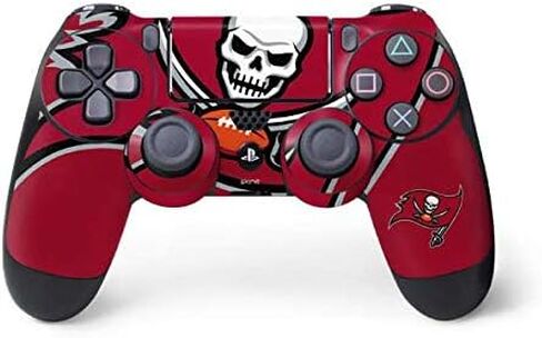 Skinit Decal Gaming Skin Compatible with PS4 Controller - Officially Licensed NFL Tampa Bay Buccaneers Large Logo Design in Saudi Arabia