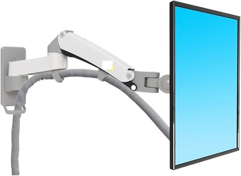 F300 F150 Gas Spring 24-35 Inch LED TV Wall Mount Monitor Holder Ergonomic Mount Arm Max. VESA 100 * 100mm Loading 3-12kgs(F300-Black) in Saudi Arabia