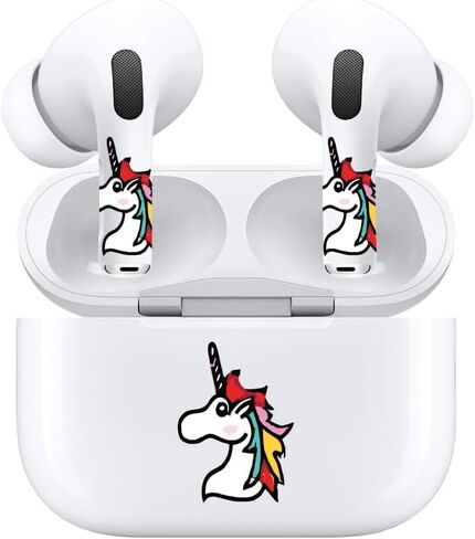 جلد الزرافة الجلد - متوافق مع سماعات Airpods Pro ، ملصق مطابق لـ AirPods Pro & Airpods Pro 2 - ملحقات سماعة الرأس الممتعة ، ملصقات جمالية لطيفة ، ملصق الزرافة in Saudi Arabia