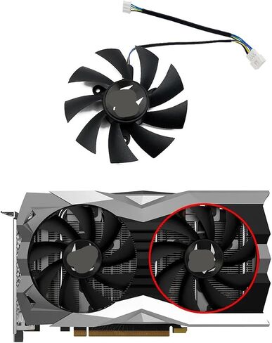 87 مم GA92A2H 0.35A 1660 1660TI مروحة تبريد بطاقة الرسومات (مروحة) in Kuwait