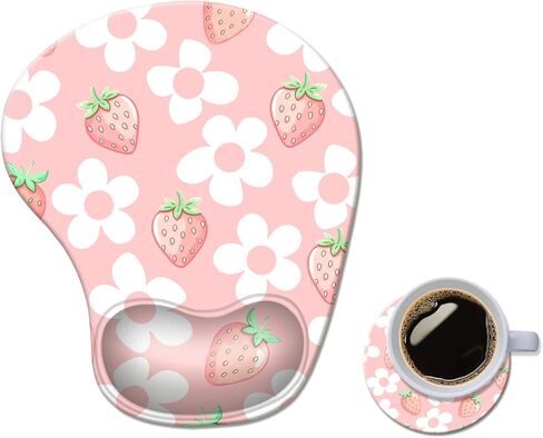 وسادة الماوس المريح مع راحة معصم ، ودعم معصم لوحة الماوس هلام مريح للكمبيوتر للكمبيوتر المحمول ، وموسيباد لتخفيف الألم مع قاعدة PU غير انزلاق in Kuwait