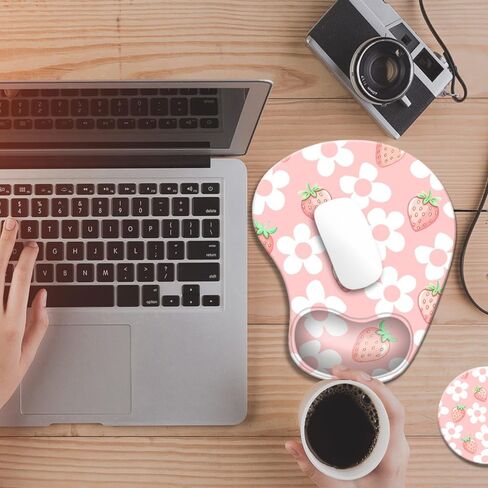 وسادة الماوس المريح مع راحة معصم ، ودعم معصم لوحة الماوس هلام مريح للكمبيوتر للكمبيوتر المحمول ، وموسيباد لتخفيف الألم مع قاعدة PU غير انزلاق in Kuwait