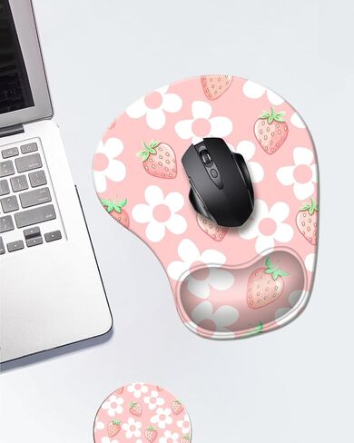 وسادة الماوس المريح مع راحة معصم ، ودعم معصم لوحة الماوس هلام مريح للكمبيوتر للكمبيوتر المحمول ، وموسيباد لتخفيف الألم مع قاعدة PU غير انزلاق in Kuwait