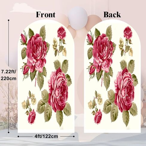 7.2FT Arch Backdrop Cover Frame Rose Wedding Arch Cover Spandex Fitted Stretchy Backdrop Stand Covers for Wedding Birthday Party Decoration in Saudi Arabia